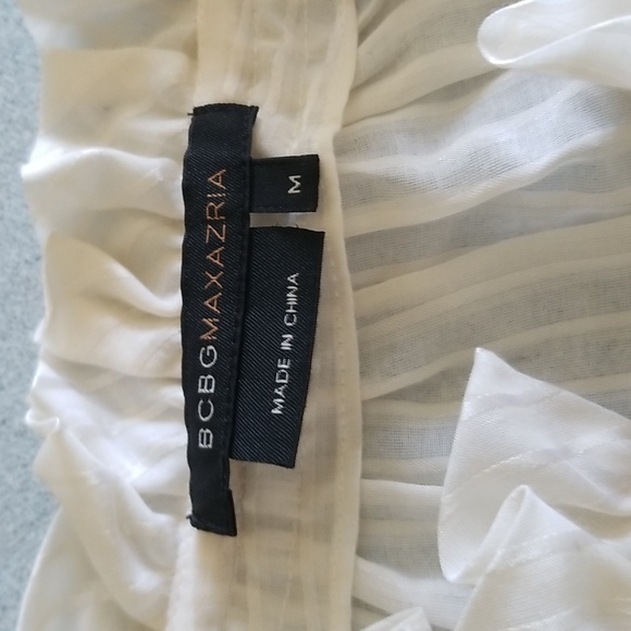 BCBG white striped blouse - Picture 2 of 6